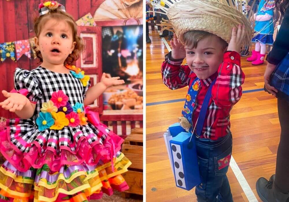 Como fazer vestido de festa junina infantil passo a passo