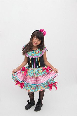 Como customizar vestido de festa junina infantil sem costura