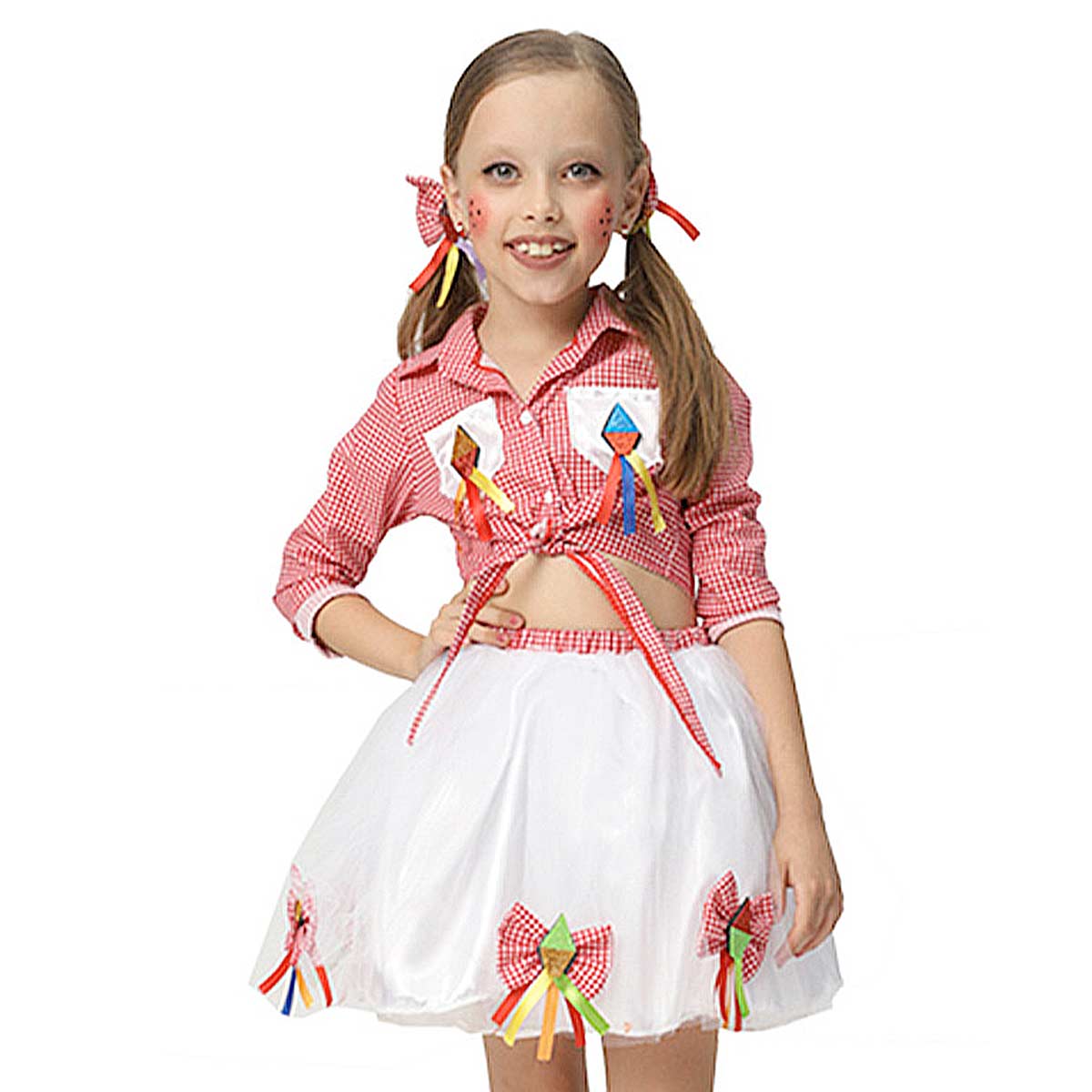 Acessórios para complementar vestido de festa junina infantil