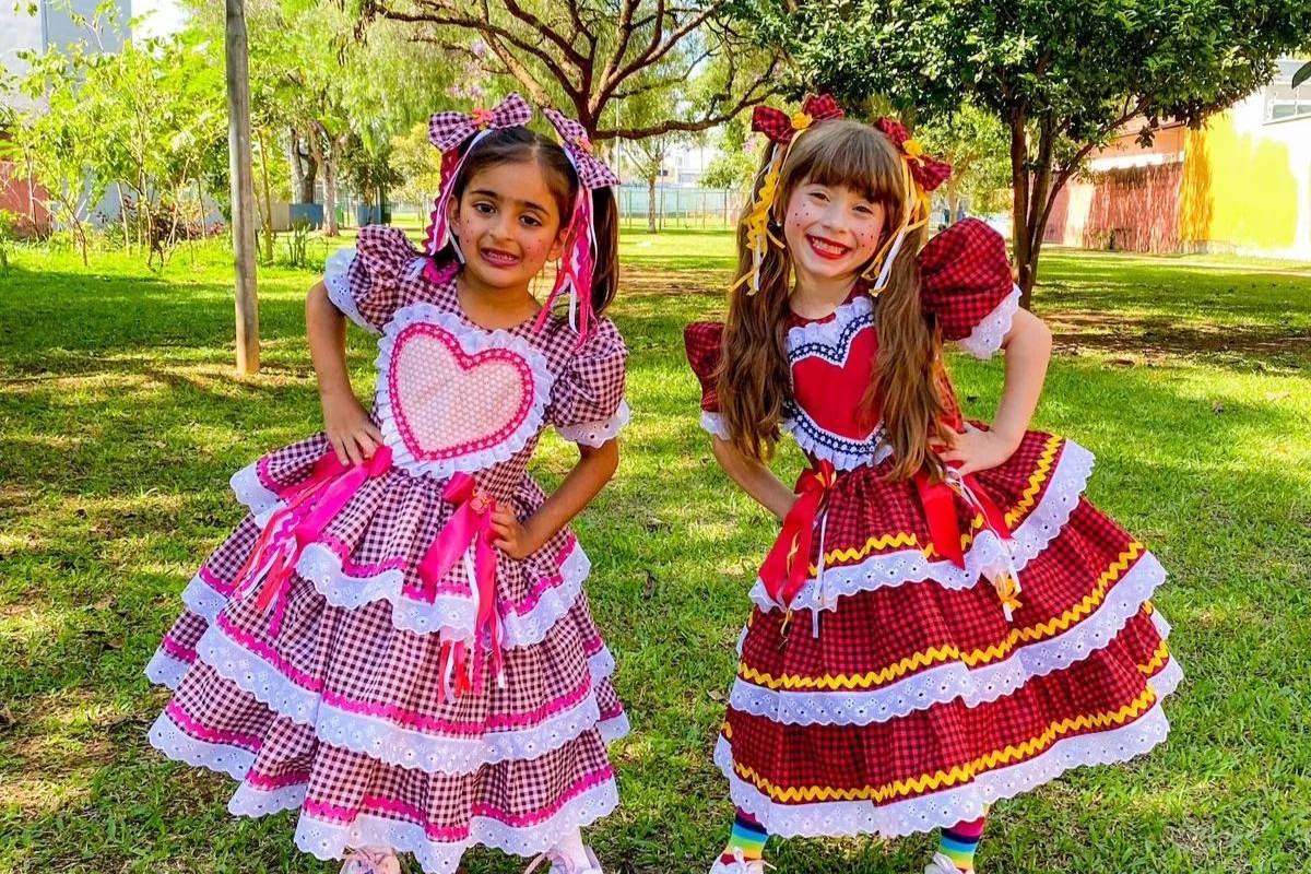 Como customizar vestido de festa junina infantil sem costura