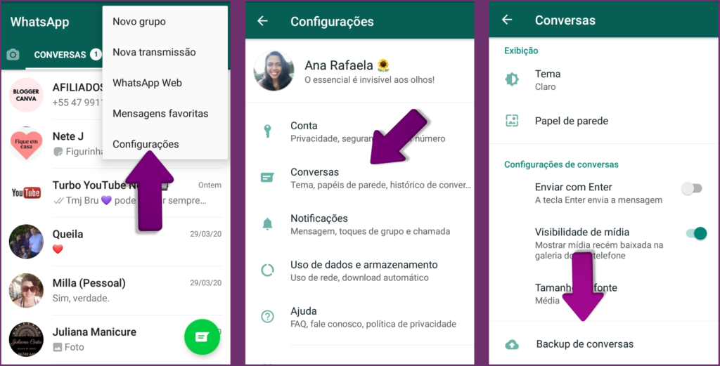 conta comercial whatsapp como fazer