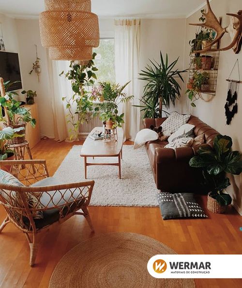 como usar tapetes na decoração boho chic