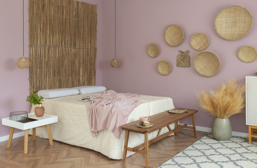 como usar tapetes na decoração boho chic
