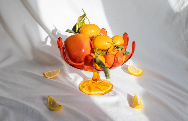 frutas artificiais vs frutas naturais na decoração