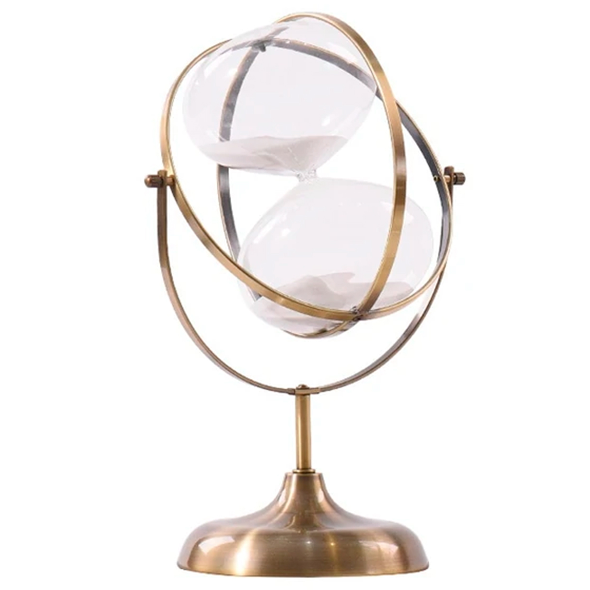 decoração com ampulhetas