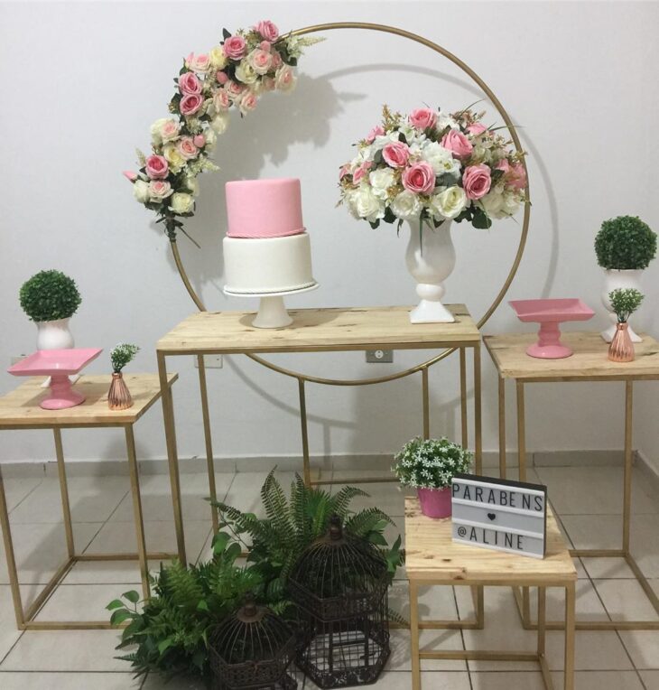 Decoração de Casamento Romântica com Bambolês: Inspirações