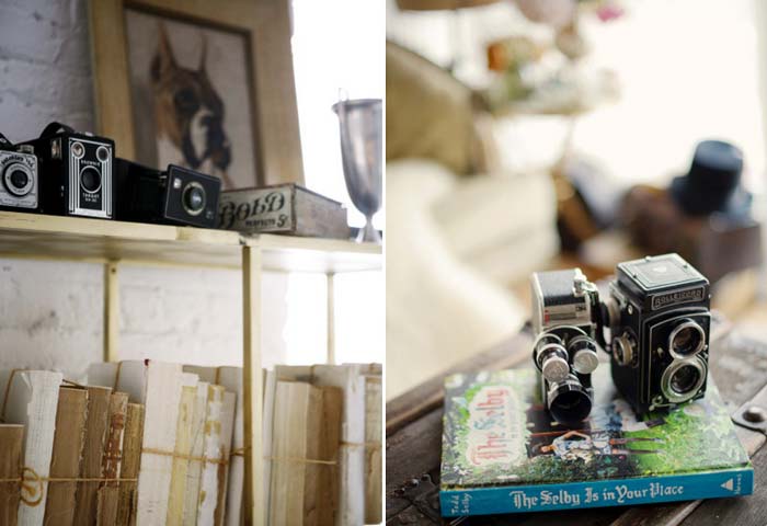 câmeras de baquelite versus metálicas na decoração