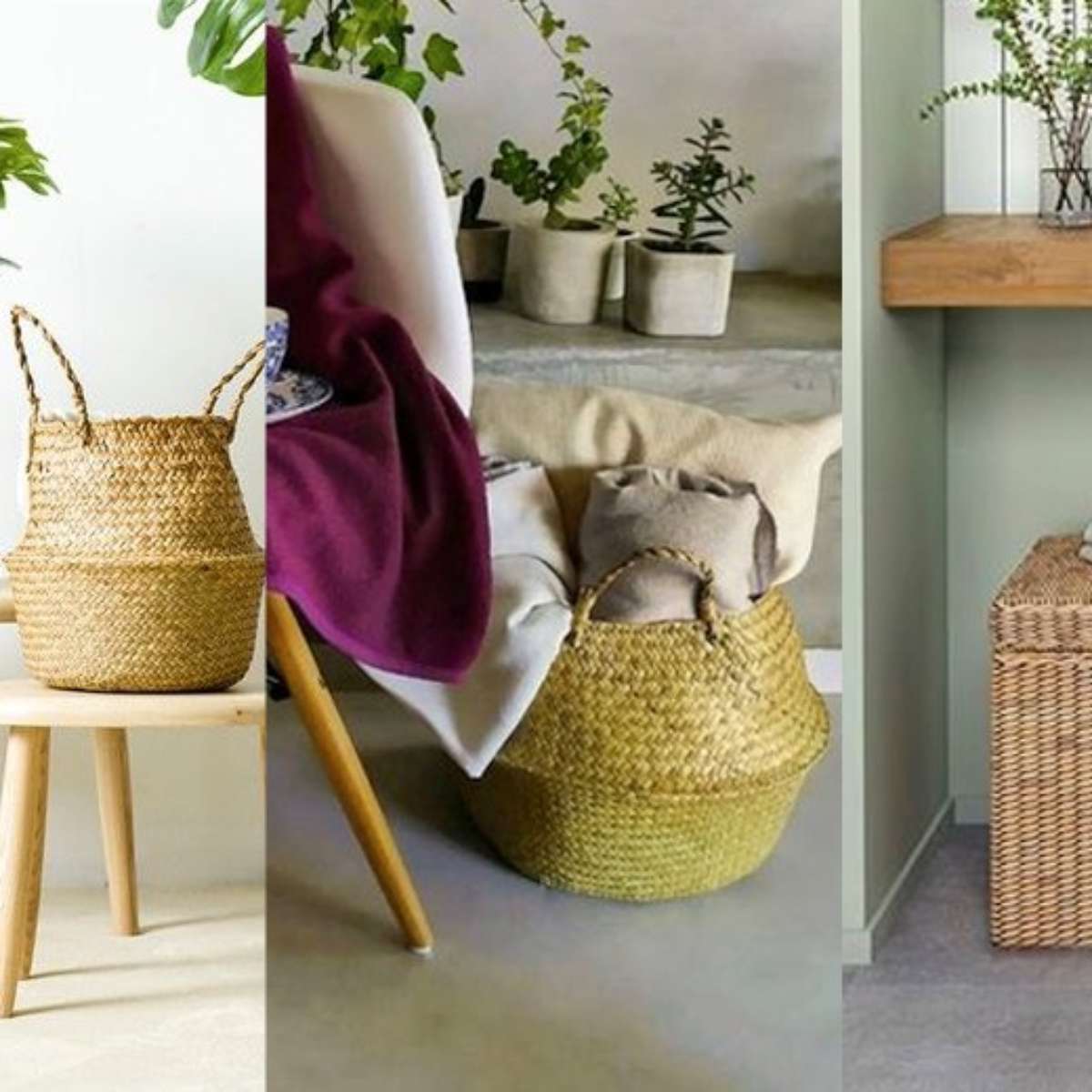 decoração com cestos