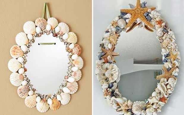 decoração com conchas