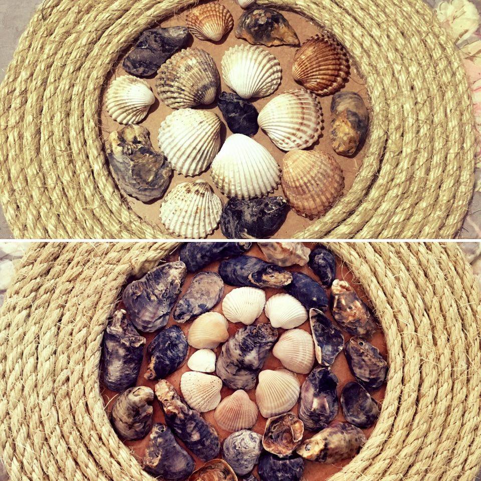 como fazer sinos de vento com conchas