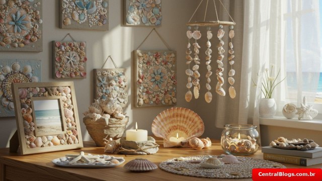 Alternativas sustentáveis para decoração com conchas