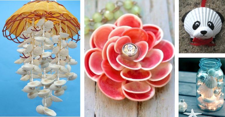 Decoração com conchas para banheiro