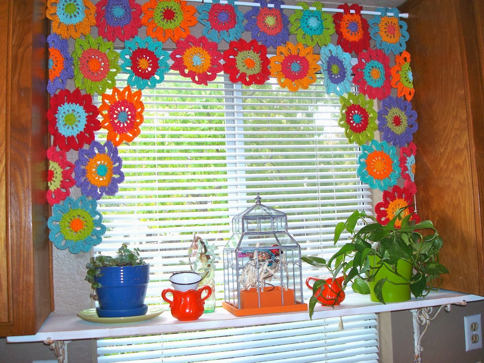 decoração boho chic com crochê