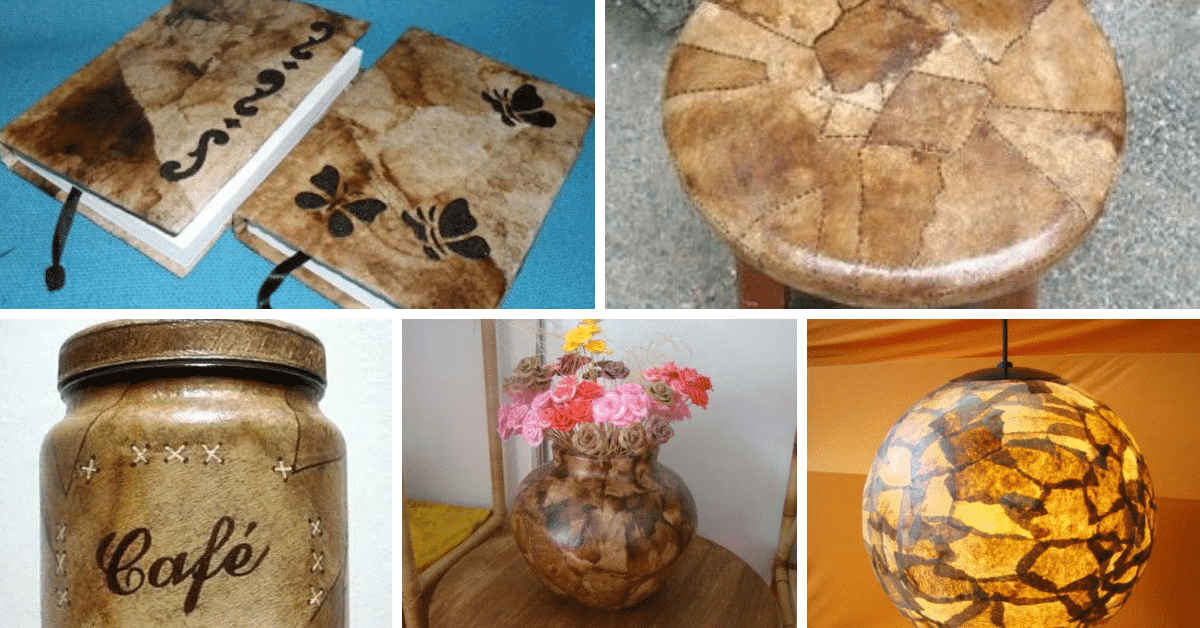 flores de filtro de café passo a passo