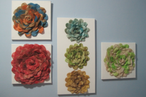 artesanato com papel de filtro de café