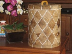 luminária feita com filtro de café