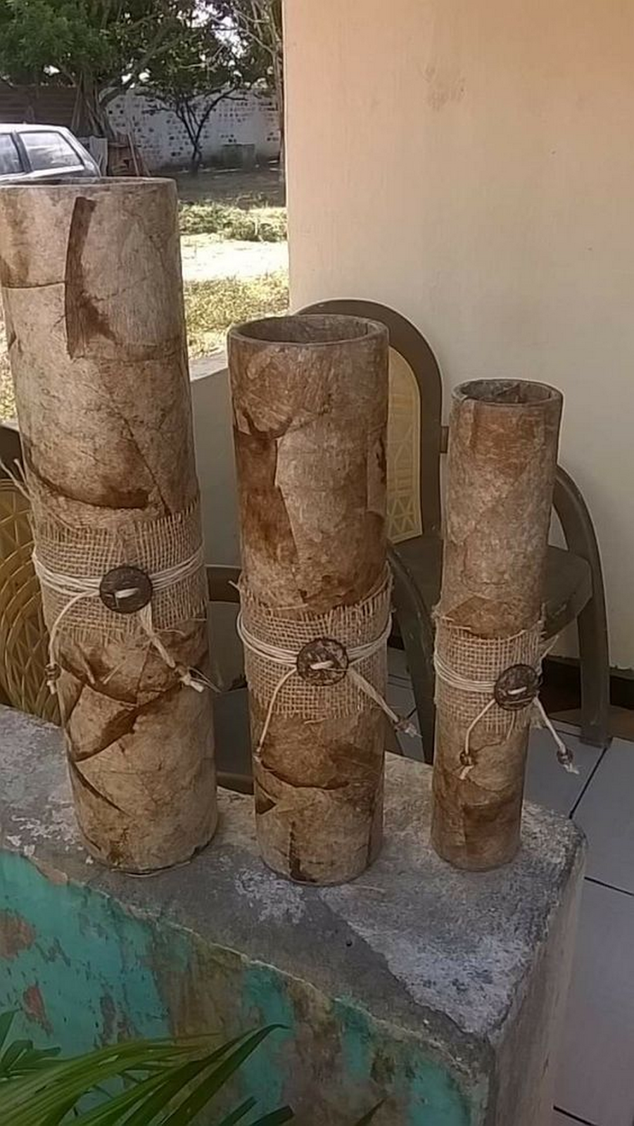 decoração sustentável com materiais reciclados