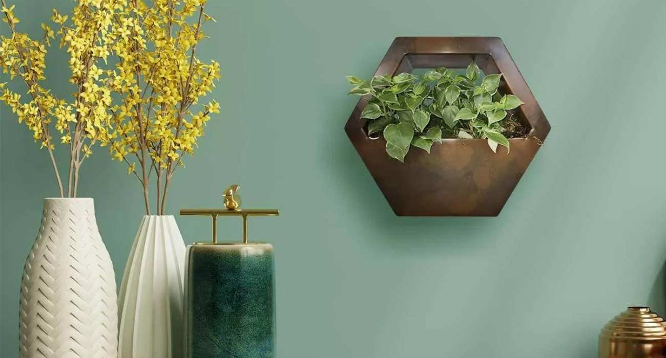 ideias de decoração com folhagens para sala pequena