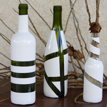 decoração com garrafas