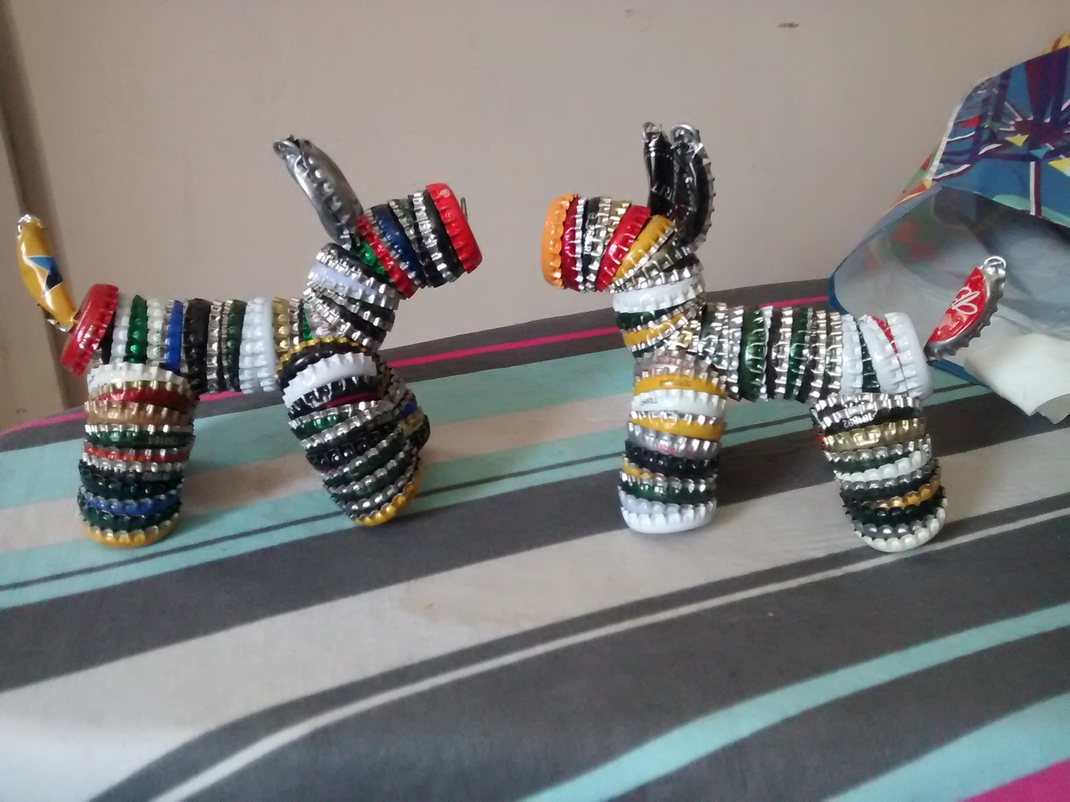 decoração com garrafas de refrigerante