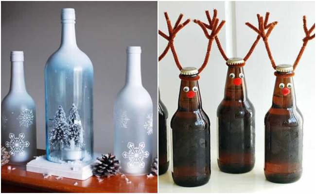 como cortar garrafa de whisky para decoração