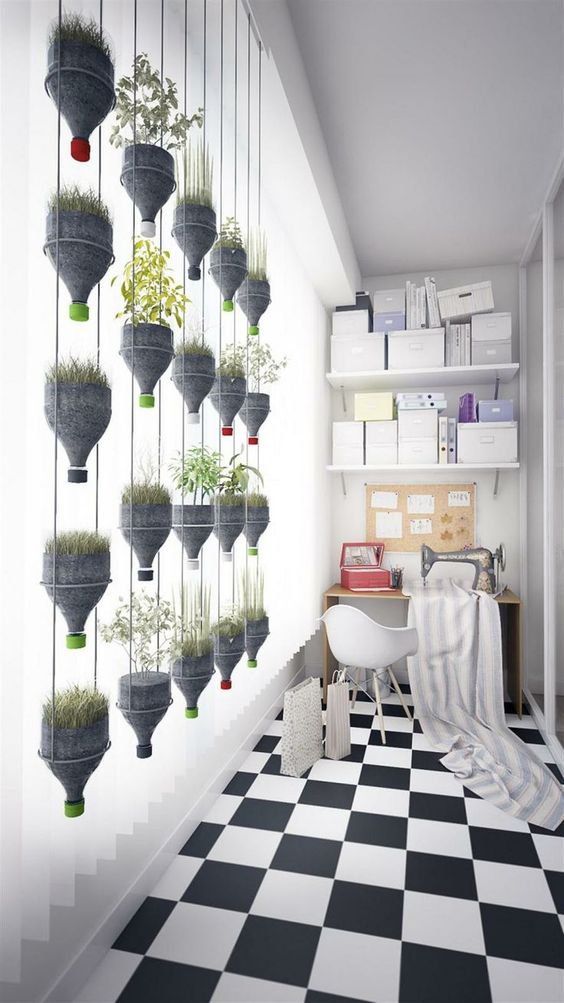 decoração com garrafões