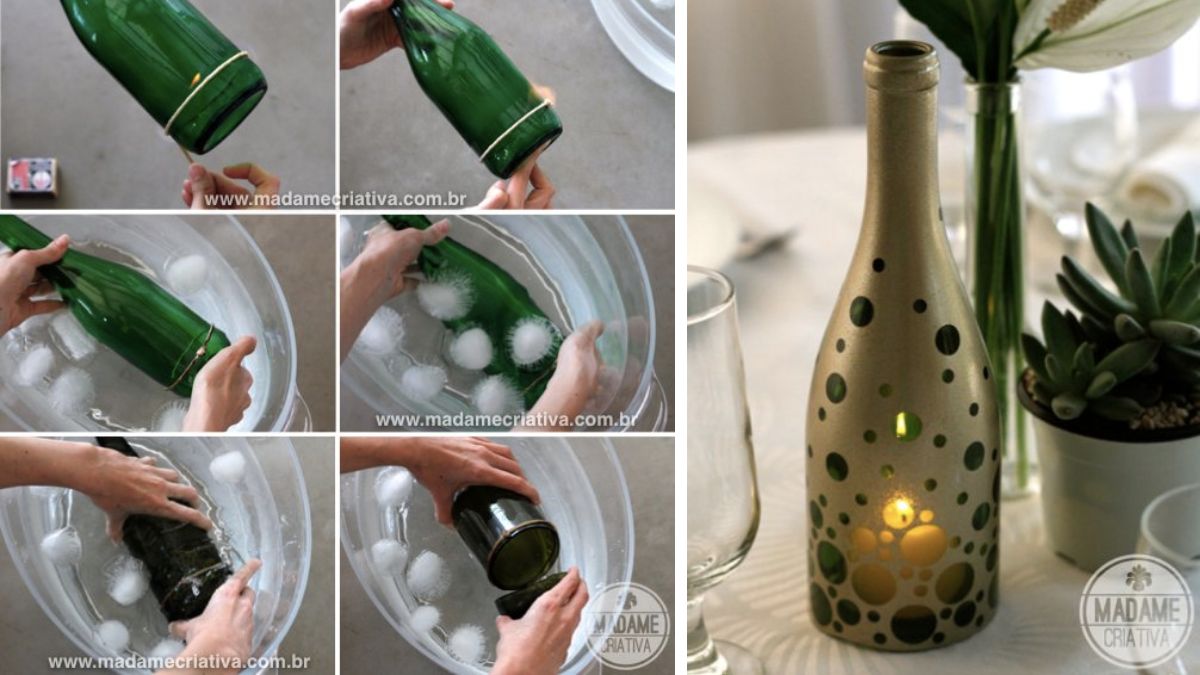 ideias de decoração com garrafões de vidro antigos