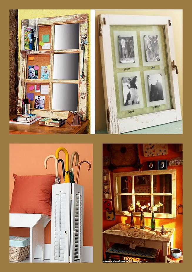 decoração com janelas antigas