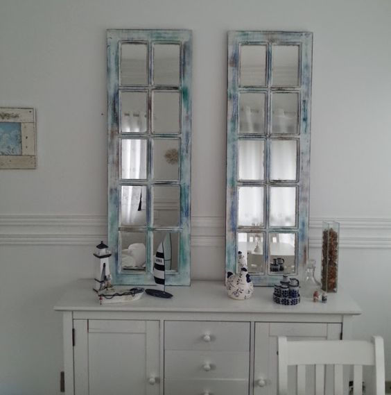 Decoração de jardim com janelas: um toque campestre