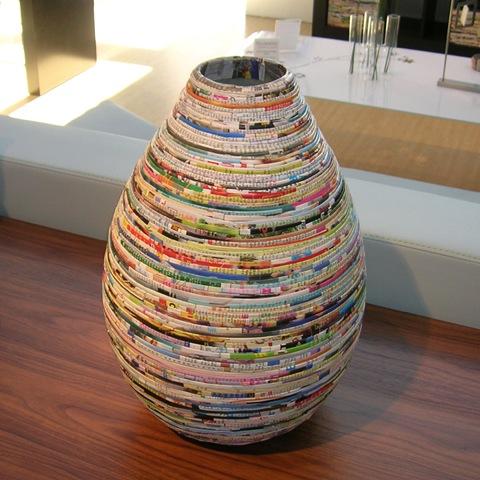ideias de decoração com jornal e revista para iniciantes