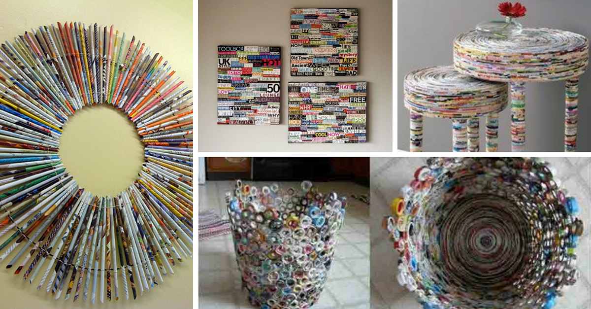 como fazer canudos de papel para decoração