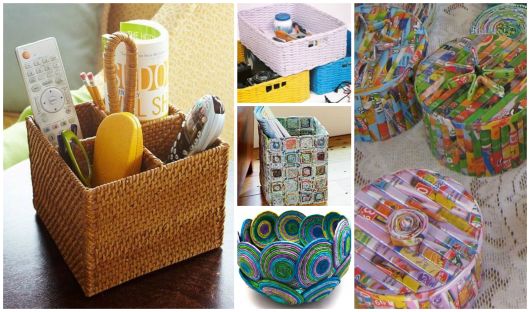 decoração com jornais e revistas