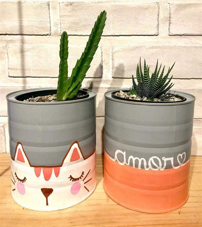 como fazer luminárias com latas de tinta