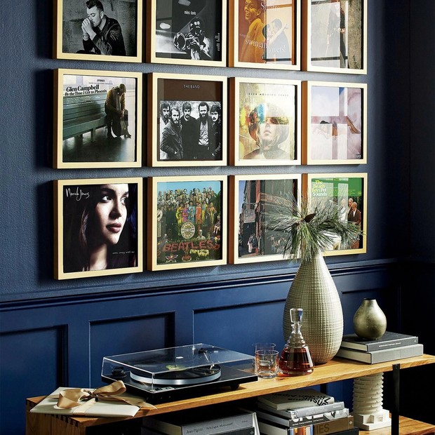 decoração com LPs