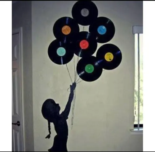 decoração com LPs