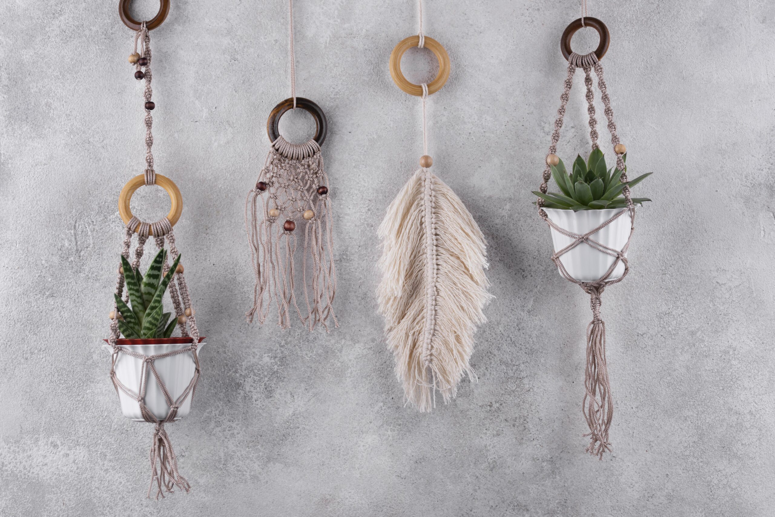 decoração com macramê