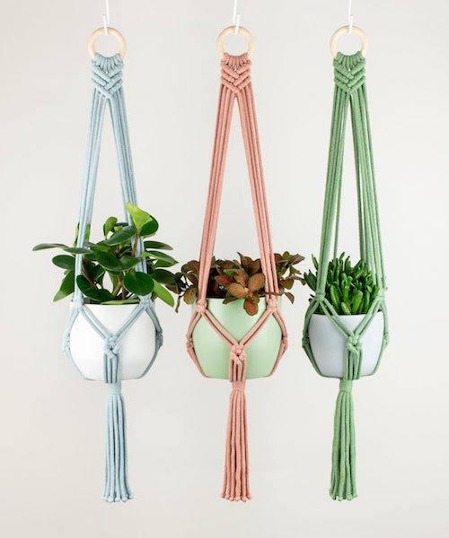 ideias de decoração com macramê para sala pequena
