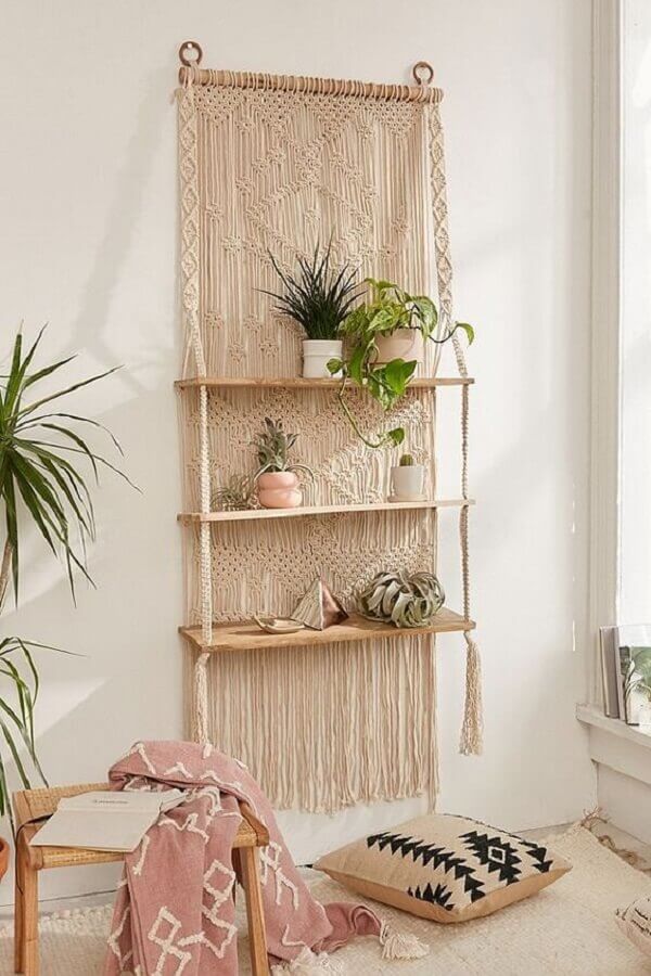 decoração com macramê