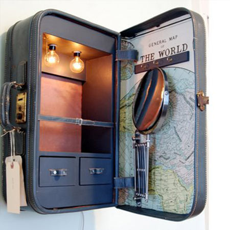 Decoração com malas para quartos infantis