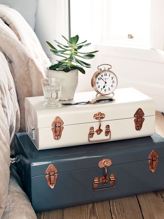 Decoração com malas para quartos infantis