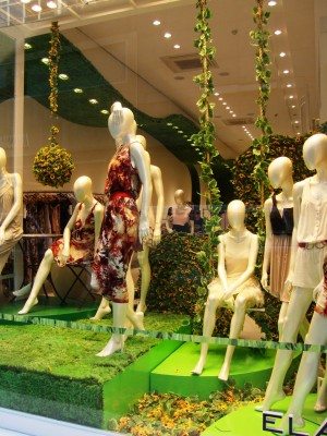 decoração com manequins