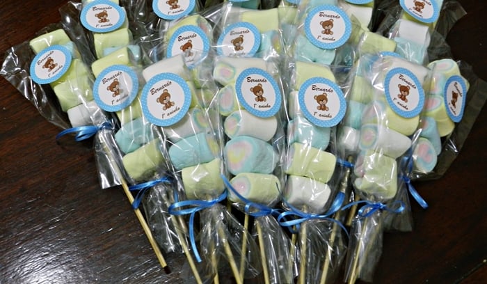 decoração com marshmallow vs outras guloseimas