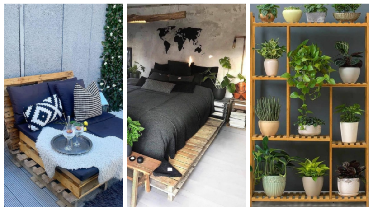como fazer móveis com pallets