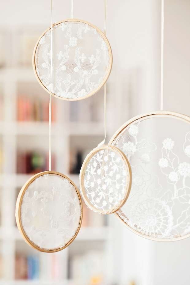 decoração com rendas