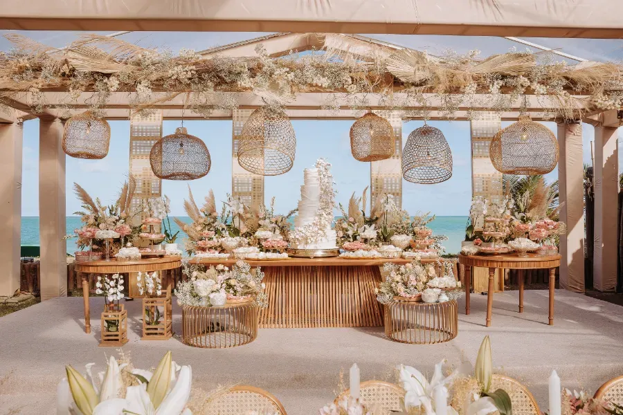 decoração com rendas