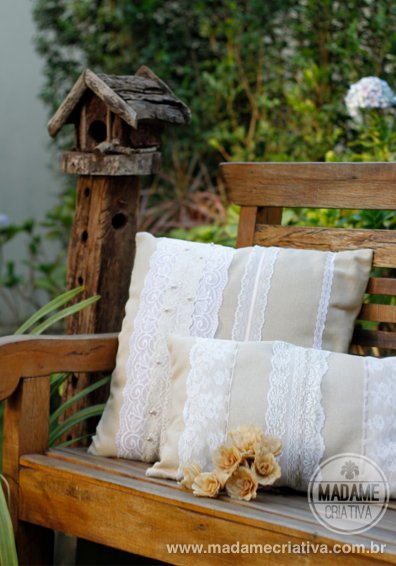 decoração com rendas