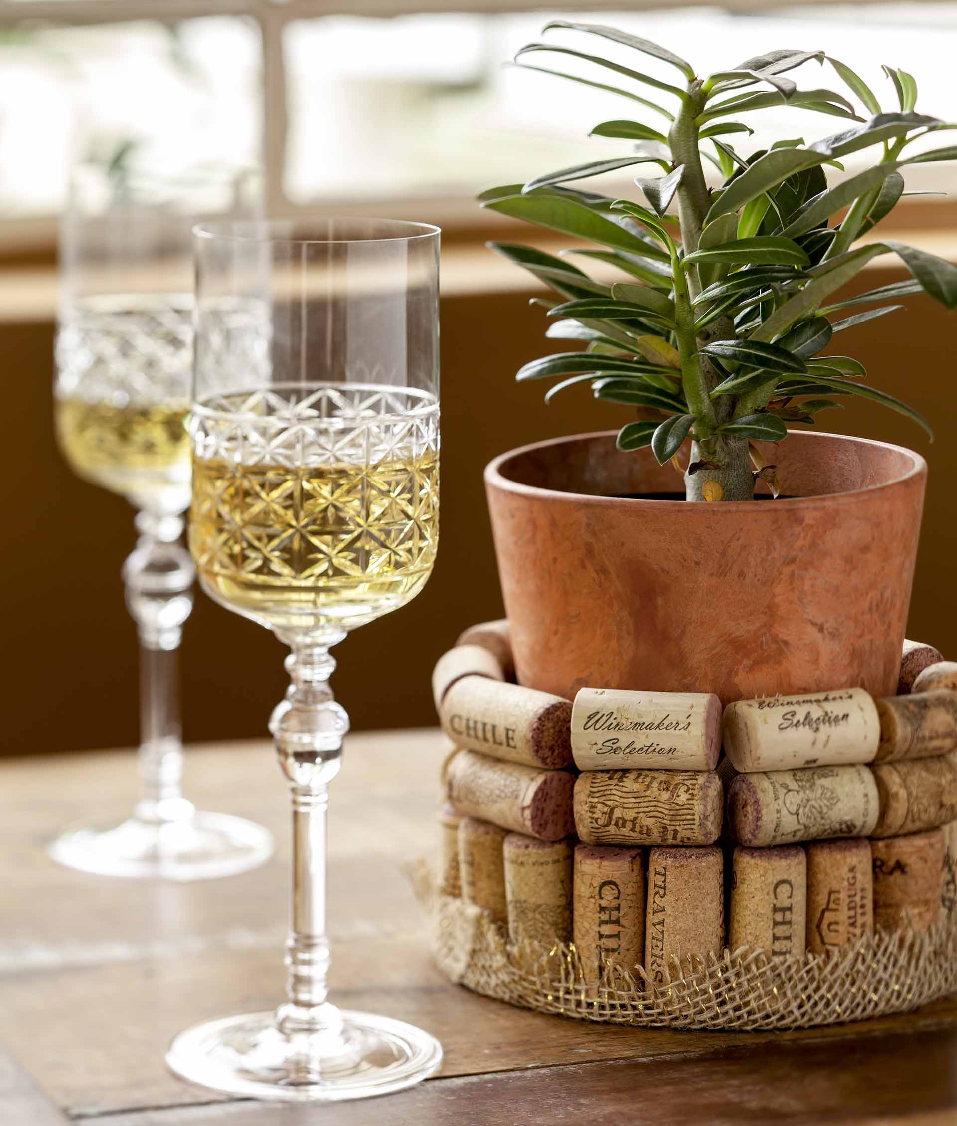 quanto custa fazer decoração com rolhas de vinho branco