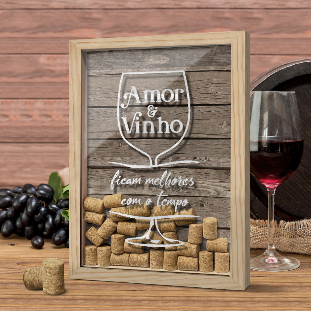 decoração com rolhas de vinho branco