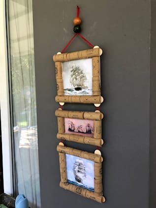 como fazer um quadro de rolhas para colecionar espumantes