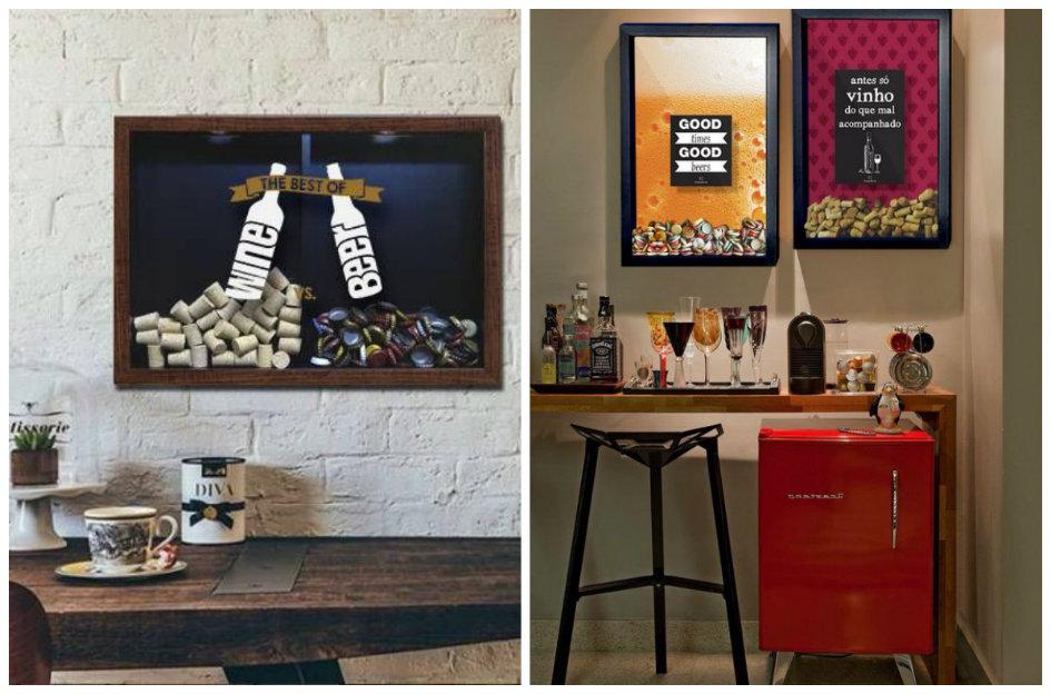 quanto custa um quadro porta rolhas personalizado